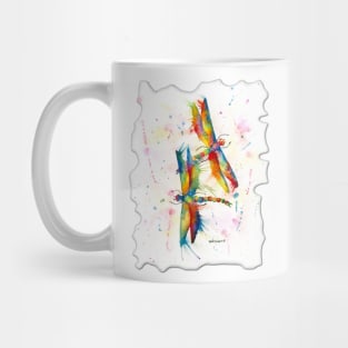 Rainbow dragon flies Mug